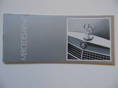 Original 1972 MY Mercedes Benz Full Line Brochure 350SL 280SEL220D 600 • $17.50