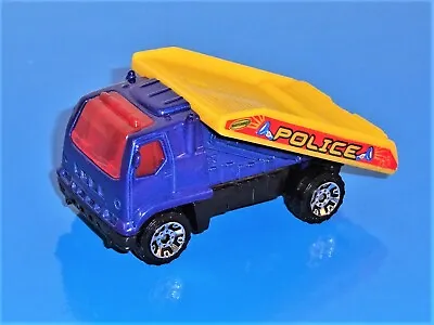 Matchbox 1 Loose Highway Patrol 5 Pack Car Carrier Tow Truck Blue & Yellow • $2.50