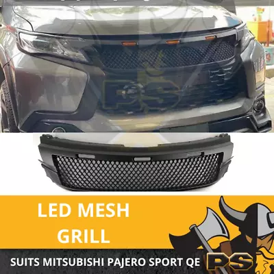 Front Bumper Mesh Style LED Grill Fits Mitsubishi Pajero QE Sport 16 - 19 Mat... • $219