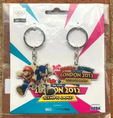 Sega Mario & Sonic At The London 2012 Olympic Games 2 Keyring Set New & Sealed • $40