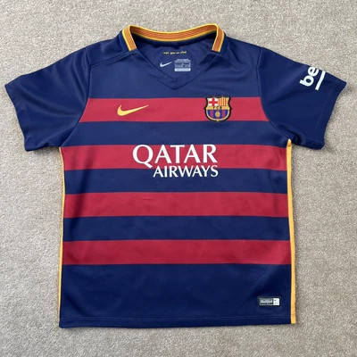 £9.99 • Buy Nike FC Barcelona 2015/2016 Home Football Shirt Kids Size Ages 6-7 Years Youth