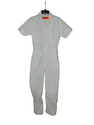 Red Kap Navy White Work Coveralls Small Reg Men New ShortSleeve • $27