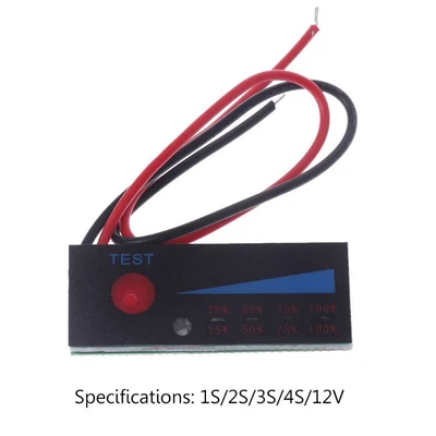 £3.58 • Buy 18650 Li-ion Lipo Lithium 12V Lead Acid Battery Level Indicator Tester LCD Displ