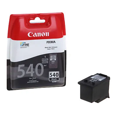 £19.95 • Buy Original Canon PG540 Black Ink Cartridge For PIXMA MG3150 Inkjet Printer