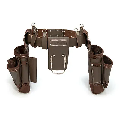 Estwing 14 Pocket Leather Framer's Tool Belt Pouch Apron Set 94746 • $149.99