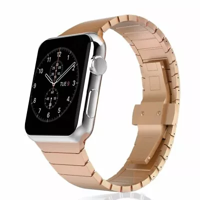 £12.95 • Buy Metal Steel Link Band Strap For Apple Watch 8 7 6 5 4 3 2 SE 38/40/41/42/44/45mm