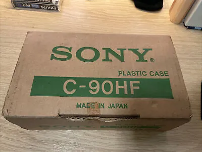 SONY C-90HF  Mins Blank Cassette Tape Made In Japan Used! With Original Box￼ X12 • £38