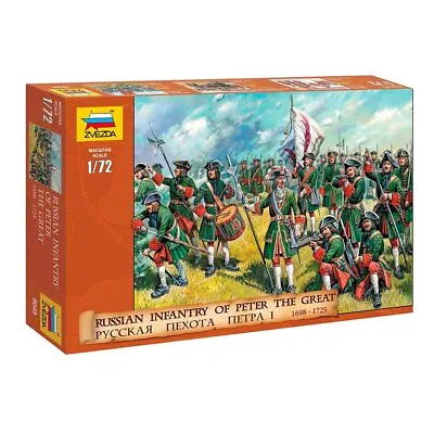 Zvezda 8049 Russian Infantry (Peter The Great) 1:72 Model Kit • £15.95