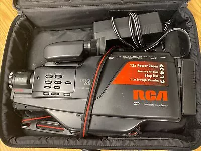 Vintage 1990 RCA Pro Edit CC412VHS CAMCORDER Video Tape Camera • $0.99