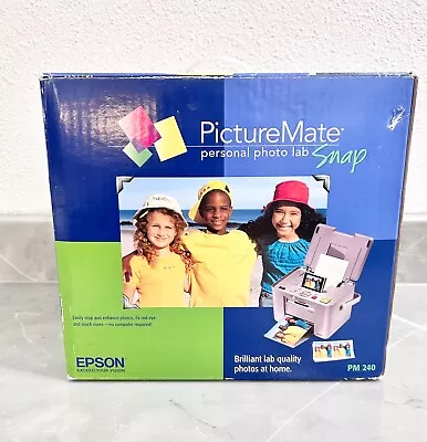 Epson PictureMate PM 240 Personal Photo Lab Snap Ink Jet Printer Bundle Open Box • $146.97