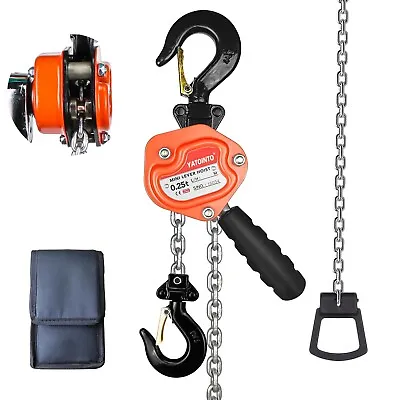 Lever Block 1/4 Ton Mini Lever Block 3M 10Ft Chain Hoist Manual Lever Hoist • $62.29