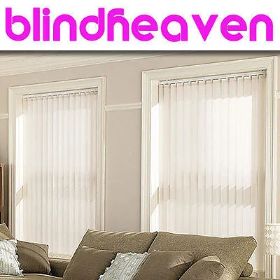 VERTICAL BLINDS MADE TO MEASURE -  Patterned Lana Design / 89mm 3.5  From £11 • £81