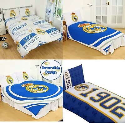 Real Madrid Duvet Cover Set - Single Double Patch Pulse Established Bedding Gift • £18.99