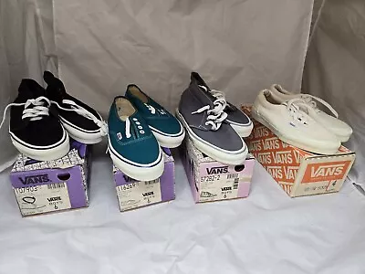 Vintage 80s 90s Vans Shoes Lot Made In USA Skateboard BMX  Sneakers Size Boys • $99.99