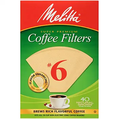 Melitta #6 Super Premium Cone Coffee Filters Natural Brown 40 Count Pack Of 12 • $49.75