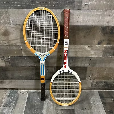 Lot Of 2 Wilson Tennis Rackets Racquets Vintage Nice Condition Chris Evert XK100 • $30