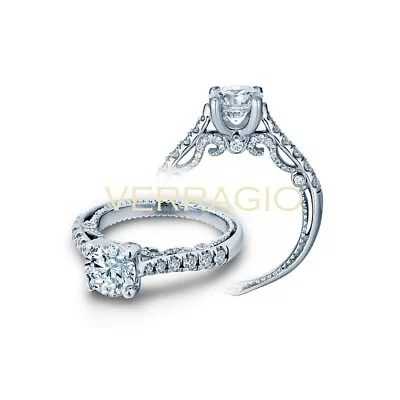  Verragio INSIGNIA 7066R 18K White Gold Engagement Ring With Diamonds New! • $2450