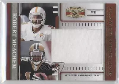 2007 Donruss Gridiron Gear Jumbo Swatch /50 Robert Meachem #PT-19 Rookie RC • $7.30