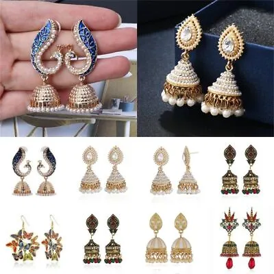 $3.80 • Buy Gypsy Jewelry Ethnic Tassel Bead Retro  Tassel Earrings Jhumka Jhumki Indian