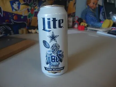 Dallas Cowboys Drew Pearson Miller Lite 16oz Beer Can  • $13.48