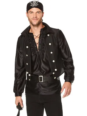 Black Skull Pirate Men's Costume • $22.98