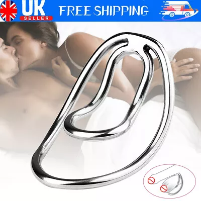 Metal Hollow Ring Chastity Lock Training Ring Training Men Clip Time-Lapse Male • £9.99