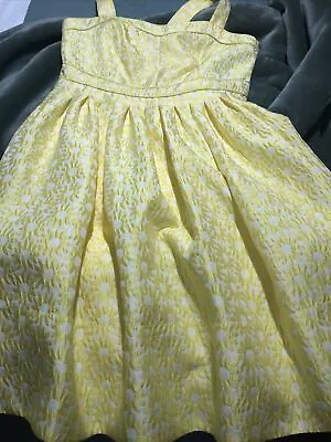 Hi There Karen Walker Yellow & White Dress Size 10 • $5