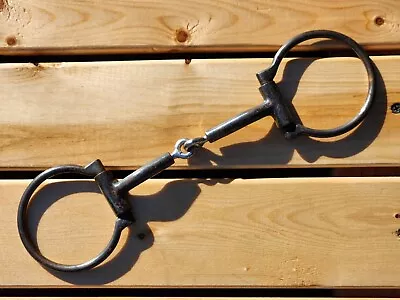 Robart Pinchless Black Western Snaffle Offset Dee Bit – Copper Inlay – Size 5” • $39.95