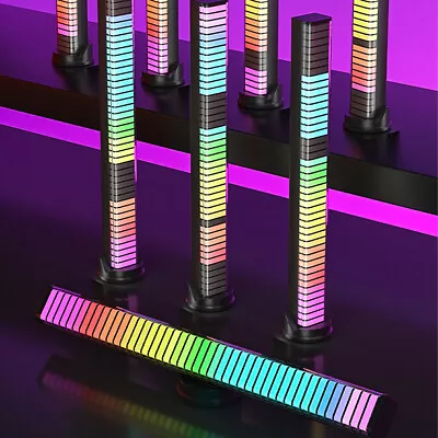 Voice-Activated Lights Wireless Pickup Music Sound Control Colorful LED 64 RGB • $17.99