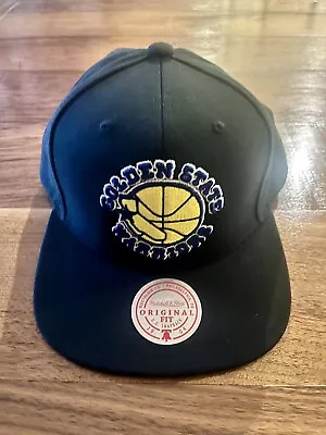 Mitchell & Ness Golden State Warriors Old School Logo Snapback Adjustable Hat • $25