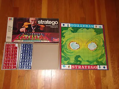 Vintage 1975 M.B. Stratego Battleship Strategy Board Game In Box Missing 1 Red • $0.99