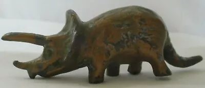 $41.64 • Buy Vintage 1947 Srg Large Size Bronzed Metal Triceratops Dinosaur Figurine - As Is
