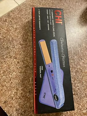 CHI Galactic Glitter 1” Ceramic Hairstyling Iron Free Thermal Mat • $45