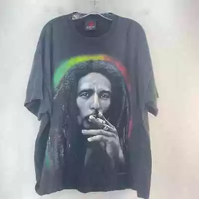 Vintage Bob Marley Reggae Men's XL Black T-Shirt By Zion Rootswear • $35.15