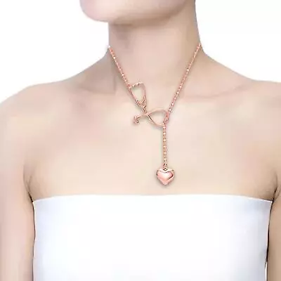 Nurse Stethoscope Necklace Fashion Trendy For Holiday Nurse Gift Anniversary • $15.57