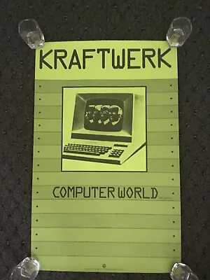 Vintage Kraftwerk Computer World Promo Poster Rock • $350