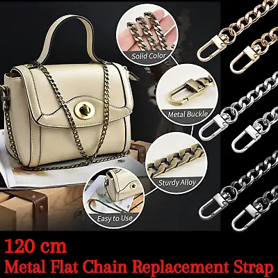£1.26 • Buy Bag Metal Replacement Chain Cross Body Shoulder Bag Chain Handbag Strap - 120CM
