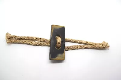 £2.40 • Buy 1 Cord Duffle Closure Square Resin Toggle Button Coat-100%made In Italy (m13)
