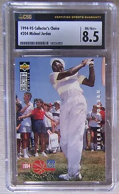 1994-95 Collector's Choice Michael Jordan #204 CSG 8.5 NM/MINT+ • $36.95