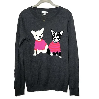 J. Crew Sweater Mercantile  Womens S French Bulldog Graphic Pullover Crewneck • $25