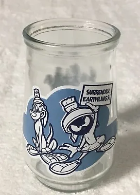 VTG 1995 Welch's Looney Tunes Marvin The Martian And K-9 Jelly Jar Glass #6 • $6.99