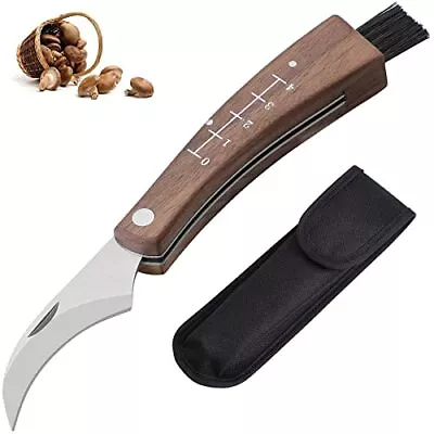 Mushroom Knife With Brush Mushroom Hunting Foraging Knife Grafting Knife Sharp C • $27.90