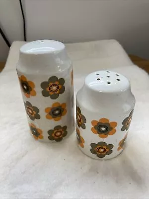Sun Glow By Midwinter Salt And Pepper Pots 1970s Pottery • £3.99