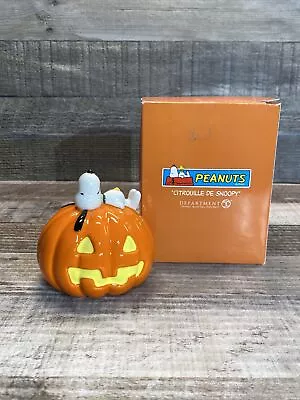 Peanuts Snoopy's Pumpkin Department 56 Village Halloween Decoration • $16.99