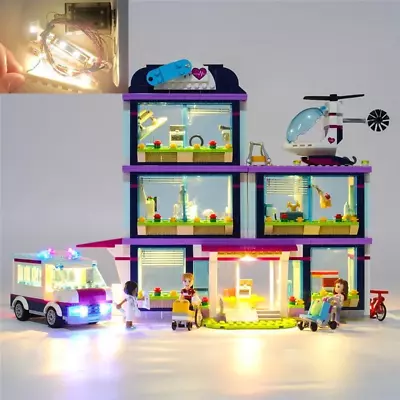 Lighting Kit For LEGO 41318 Friends Heartlake Hospital Building Blocks Model- No • $47.99