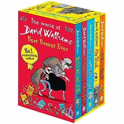 The World Of David Walliams Best Boxset Ever 5 Books Collection Set Ratburger  • £14.55