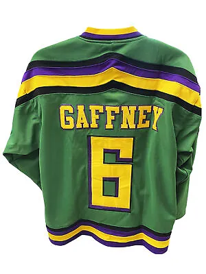 Julie  The Cat  Gaffney 6 Ducks Hockey Jersey Embroidered Costume Mighty Movie • $40.75