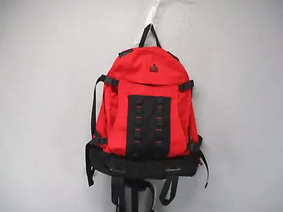 Vintage Eastern Mountain Sports Backpack Adult Black Red 2000SP Ripstop Y2K * • $29.94