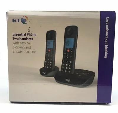 Digital Cordless Phone Twin Handset Home Telephone Landline Answering Machine BT • £65