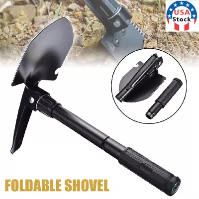 Folding Shovel Spade Military Outdoor Spade Emergency Garden Garden Camping • $12.34